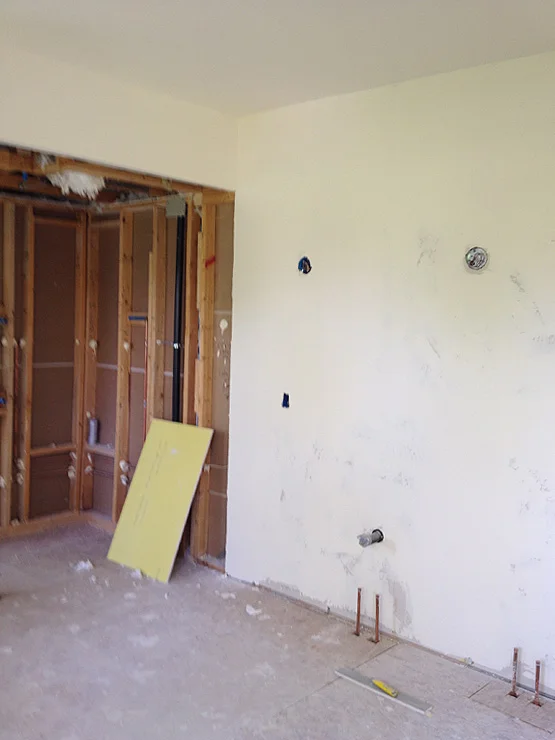 during renovation painting photo