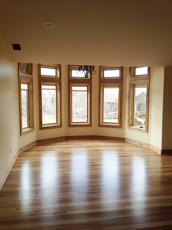 dining room with wood trim