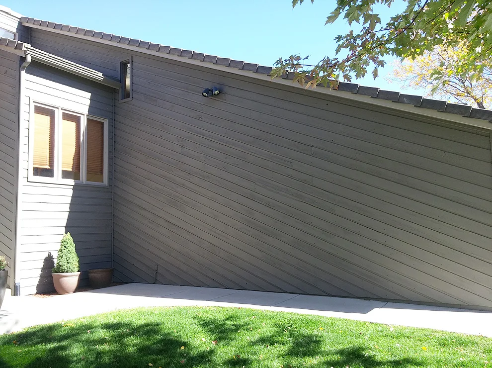 repainted residential wood exterior